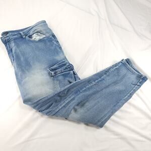 Thrill Jeans Casual Button Zip Denim Medium Wash Jeans Womens Size 18 Blue